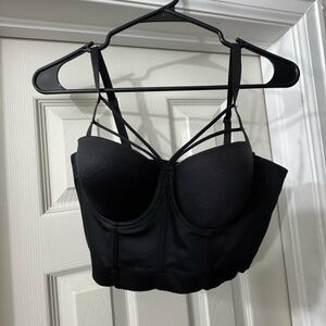 Women's Black Strappy Bustier